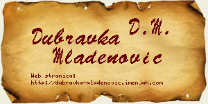 Dubravka Mladenović vizit kartica